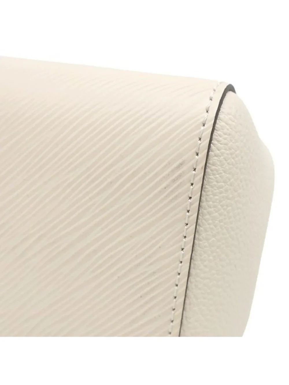 Louis Vuitton 2-Way Marelle Tote BB Epi Leather Quartz Silver Handbag White